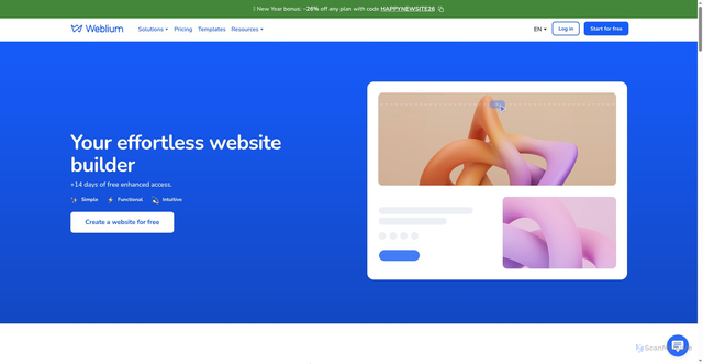 Security scan screenshot of https://weblium.site