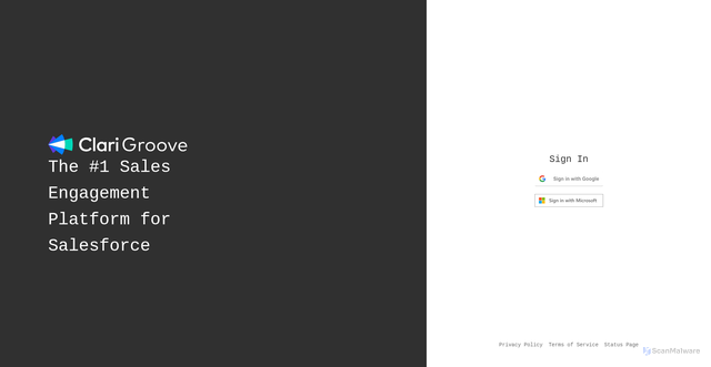 Security scan screenshot of https://groove.grvlnk1.com