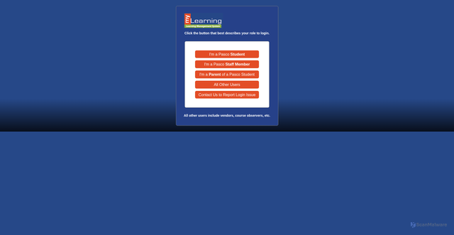 Security scan screenshot of https://pasco.instructure.com
