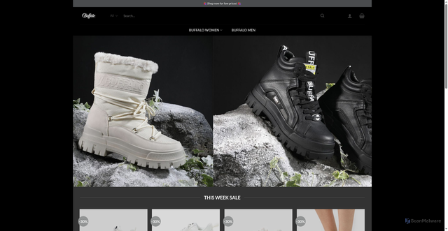 Security scan screenshot of https://footwearstock.com/