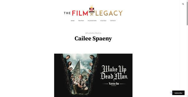 Security scan screenshot of https://thefilmlegacy.com/tag/cailee-spaeny/