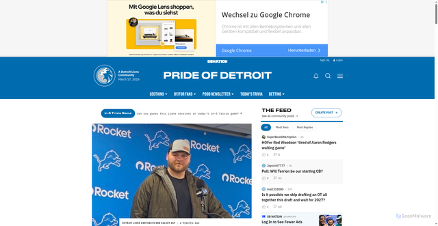 Security scan screenshot of https://www.prideofdetroit.com