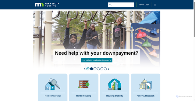 Security scan screenshot of https://mnhousing.gov/
