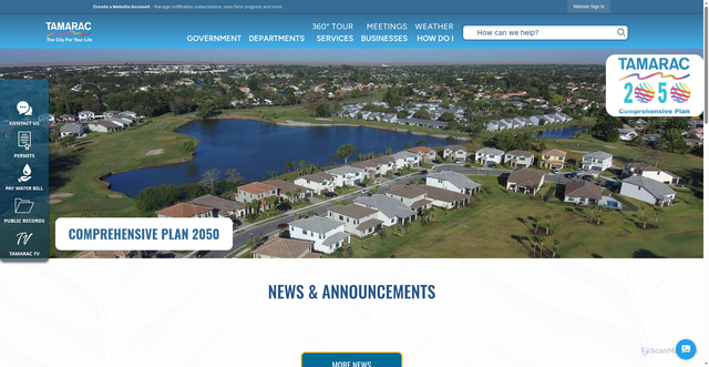 Security scan screenshot of https://tamarac.gov/