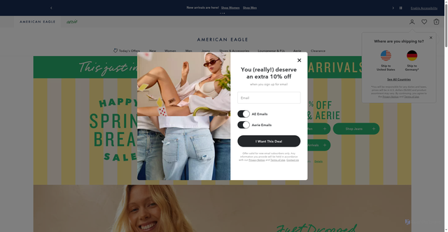 Security scan screenshot of https://api.ae.com