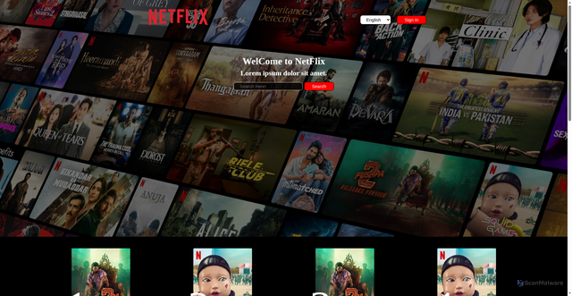 Security scan screenshot of https://netflix-clone-omega-amber.vercel.app/