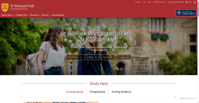 Security scan screenshot of https://www.seh.ox.ac.uk/