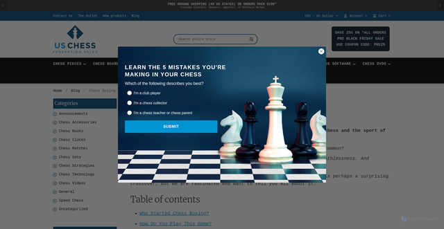 Security scan screenshot of https://www.uscfsales.com/chess-blog/chess-boxing/?srsltid=AfmBOorwnG1P-51yuv2vxE3_CE1C5IpAffqeLz_KJReMWMXp1WNi989O