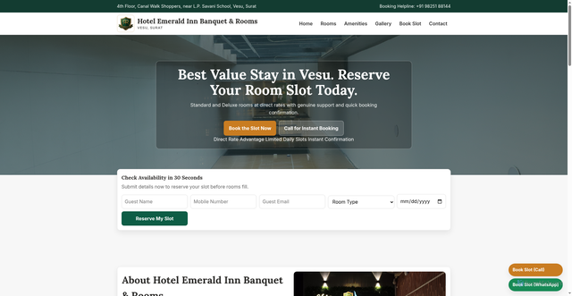 Security scan screenshot of http://hotelemeraldinn.com/