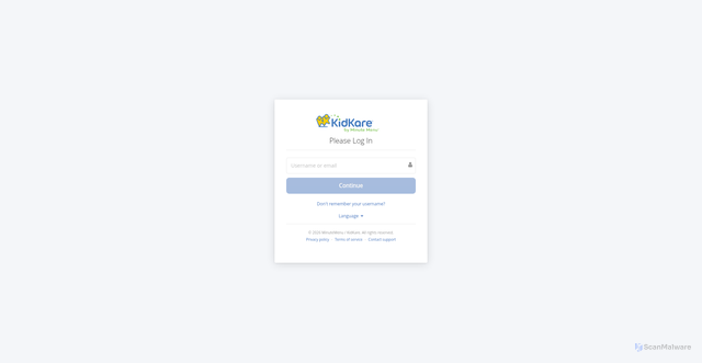 Security scan screenshot of https://app.kidkare.com
