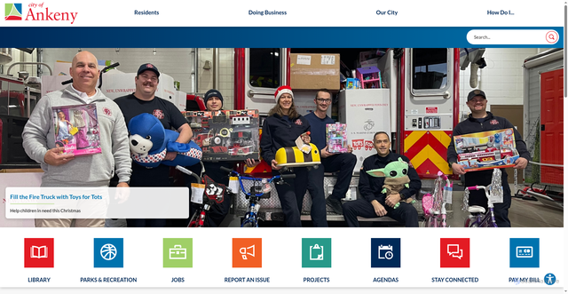 Security scan screenshot of https://ankenyiowa.gov/