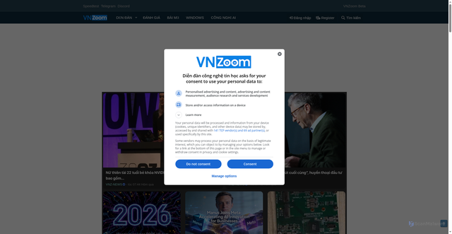 Security scan screenshot of https://vn-z.vn