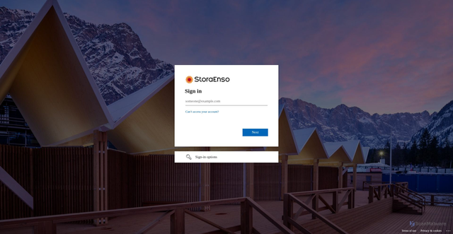 Security scan screenshot of https://dupper.storaenso.com