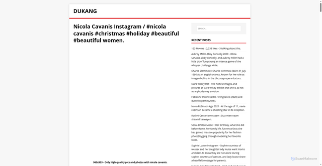 Security scan screenshot of https://kandugas.pages.dev/post/nicola-cavanis-instagram/