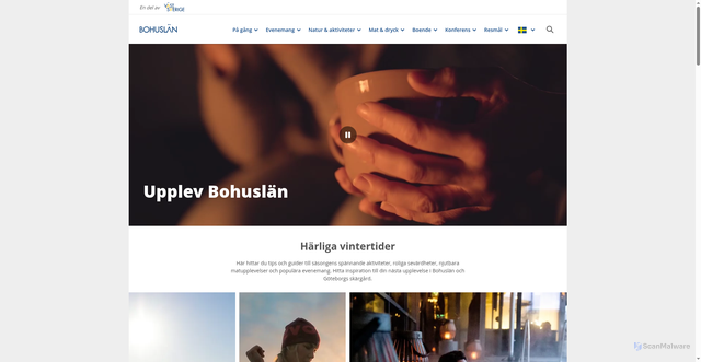 Security scan screenshot of https://www.vastsverige.com/bohuslan/
