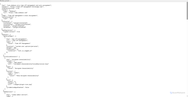 Security scan screenshot of https://time-off-management.herokuapp.com