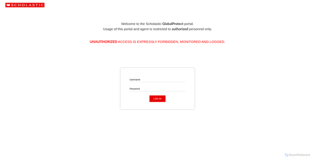 Security scan screenshot of https://nyvpn.scholastic.com