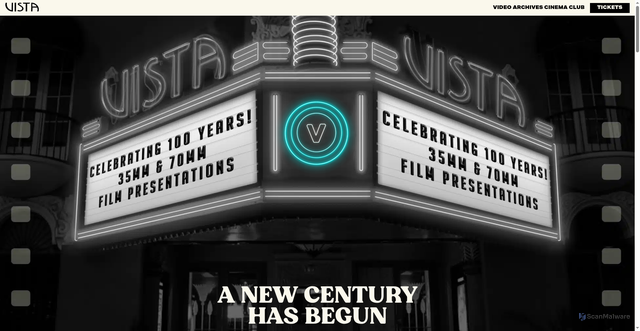 Security scan screenshot of https://www.vistatheaterhollywood.com/