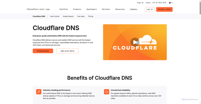 Security scan screenshot of https://haley.ns.cloudflare.com