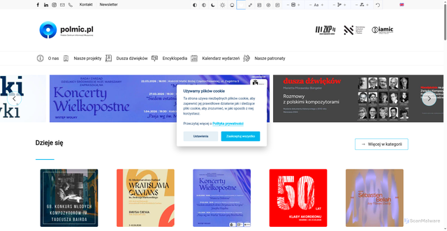 Security scan screenshot of https://polmic.pl