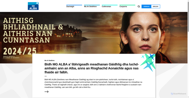 Security scan screenshot of https://mgalba.com/