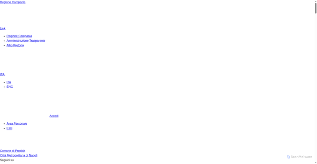 Security scan screenshot of https://www.comune.procida.na.it/