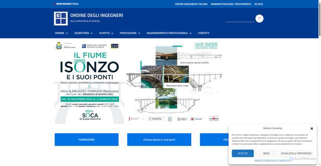 Security scan screenshot of https://www.ordineingegneri.go.it/