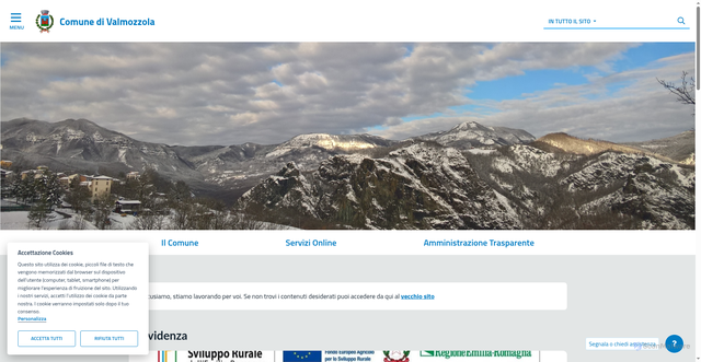 Security scan screenshot of https://www.comune.valmozzola.pr.it
