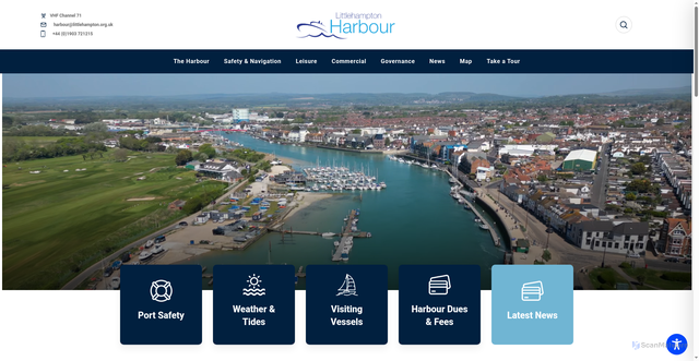 Security scan screenshot of http://www.littlehampton.org.uk