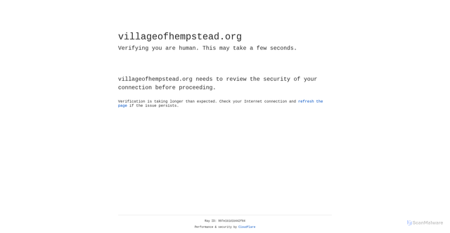 Security scan screenshot of http://villageofhempstead.org/