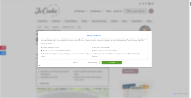 Security scan screenshot of https://www.jocooks.com/recipes/garlic-butter-steak-bites/