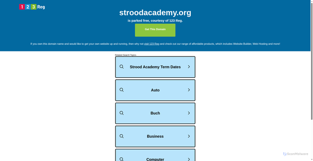 Security scan screenshot of http://www.stroodacademy.org