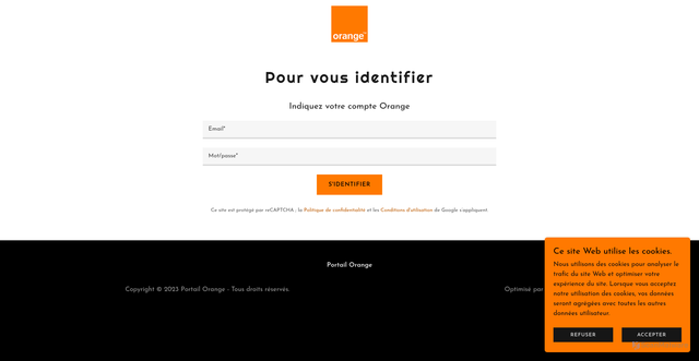 Security scan screenshot of https://portailorange2.godaddysites.com/