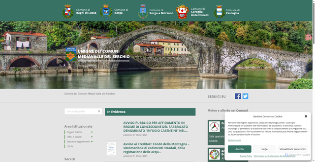 Security scan screenshot of https://ucmediavalle.it/