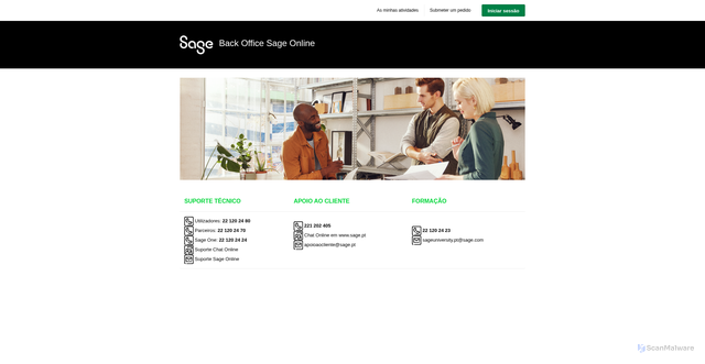 Security scan screenshot of https://operationssage.zendesk.com