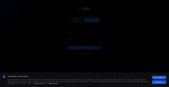 Security scan screenshot of https://demo.tradelocker.com