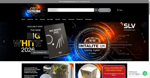 Security scan screenshot of https://intalite.co.uk