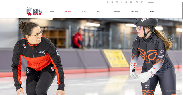 Security scan screenshot of https://speedskating.ca/discover/learn-about-speed-skating/long-track/