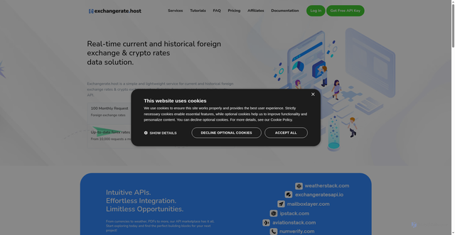 Security scan screenshot of https://exchangerate.host