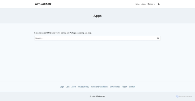 Security scan screenshot of https://apkloaderr.com/apps/