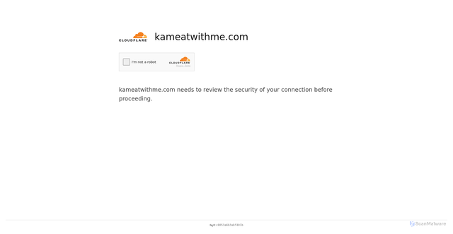 Security scan screenshot of https://kameatwithme.com