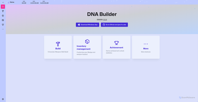 Security scan screenshot of https://dna-builder-0yppb42qso.edgeone.dev/