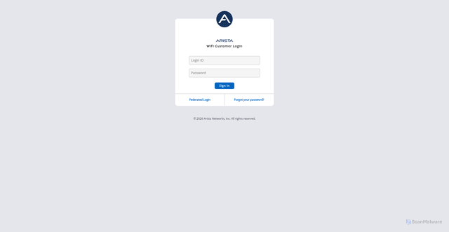 Security scan screenshot of https://launchpad.wifi.arista.com