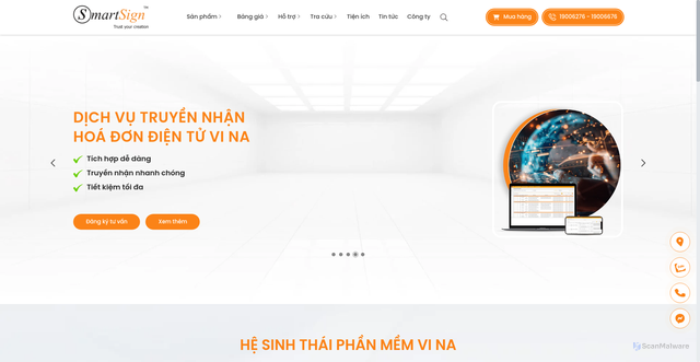 Security scan screenshot of https://smartsign.com.vn
