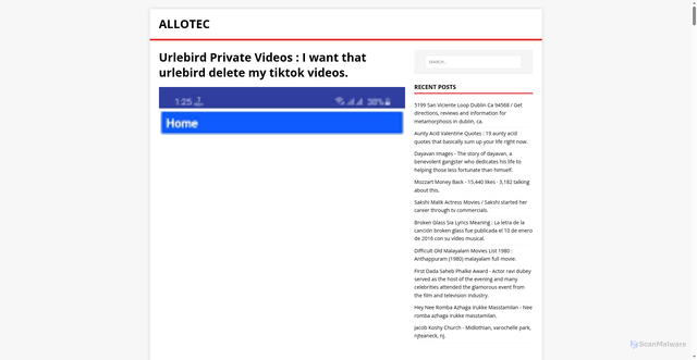 Security scan screenshot of https://salletec.pages.dev/post/urlebird-private-videos/
