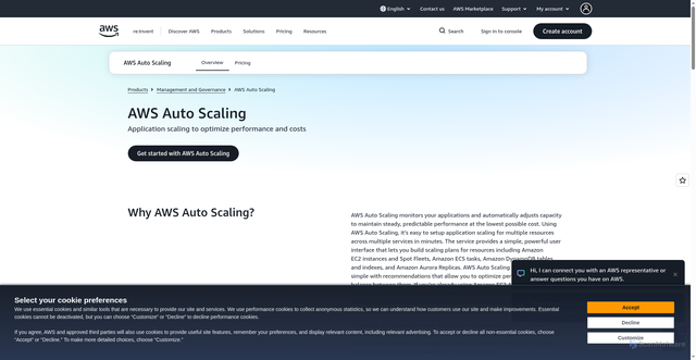 Security scan screenshot of https://autoscaling.ap-southeast-4.amazonaws.com
