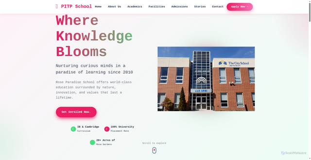 Security scan screenshot of https://thecityschool-ciqyncrz2s.edgeone.app/
