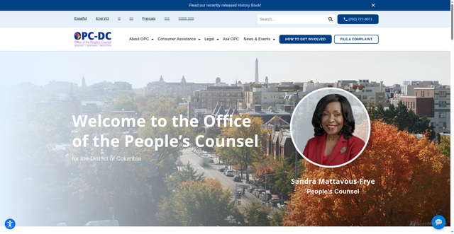 Security scan screenshot of https://opc-dc.gov/
