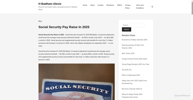 Security scan screenshot of https://hbadhamalexis.pages.dev/movfa-social-security-pay-raise-in-2025-vswhi