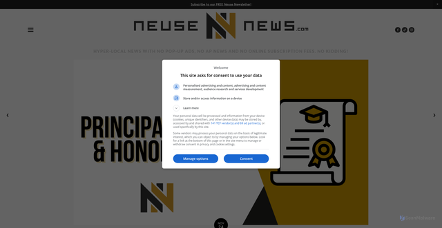 Security scan screenshot of https://www.neusenews.com/index/2025/11/21/bc4tea9887fpjz3h9fh6ofra13u97g
